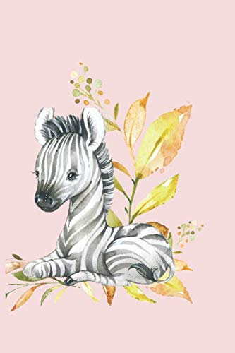 Notizbuch für Kinder – kleines Zebra - Malbuch - Skizzenbuch, Schule - für Jungen & Mädchen, Notizheft, blanko DIN A5 120 Seiten