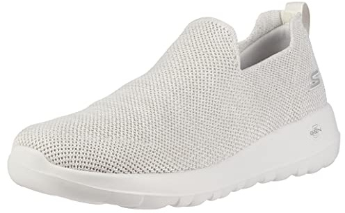 Skechers Men's Go Max-Athletic Air Mesh Slip on Walking Shoe Sneaker, Off-White, 8.5