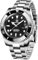 PAGRNE DESIGN Herrenuhr Submariner Automatik Mechanisch Uhren Wasserdicht 100M Analogue Edelstahl-Armband Uhren NH35 (Black)