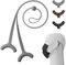 BONE 3er Pack Maskenhalter Ohrenschoner, Anti-Rutsch Maskenhalterung hinterkopf, Verstellbar Silikon Maskenband, Entlastung Ohrenschoner, Maskenverlängerung für Kinder Erwachsene - Dunkele Farbe Set