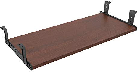 FRMSAET Möbelzubehör Büroproduktanzüge Hardware 53 cm / 60 cm / 76 cm Tastaturschubladen Holzhalter unter dem Schreibtisch Höhenverstellbare Plattform. (76 cm, Kirsche)