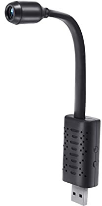 XIEJ Mini Cámara Espía IP Inalámbrica WiFi USB Enchufe Cámaras de Vigilancia Ocultas Full HD 720P Inteligente AI Detección Humana para Oficina en Casa Interior