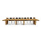 Mar.c.a. Design - Grande table extensible avec 6 rallonges de 50 cm, structure du plateau et pieds totalement en bois de chêne noué Made in Italy (chêne, 180 x 100 x 78 cm)