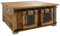 MASSIVMOEBEL24.DE Railway Truhe 90x90x45 Mango, Farbe:Natur lackiert, Größe:90x90x45 cm (BxTxH)