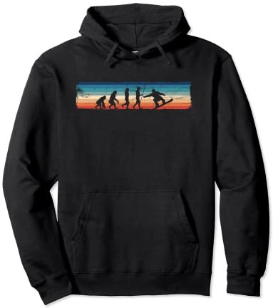 Retro Snowboard Evolution - Lustiges Snowboard Wintersport Pullover Hoodie