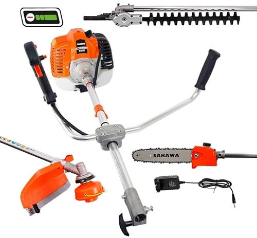 SAKAWA Desbrozadora Arranque Eléctrico 52,7cc Accesorios