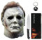 Michael Myers Mask for Adults, Halloween Mask Micheal Myers Face - Halloween Kills 2021, Full Head Mask Halloween Horror Face Headgear Latex Rubber with Hair, Includes Knife and Keychain (BK-2021)