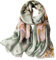 STORY OF SHANGHAI Seidenschal Damen 100% Seide, 20+ Bunte Luxuriöse Schals, Warm & Weich, als Stola Seidentuch Halstuch Pashmina - 53 * 170 cm, Pfingstrose grau