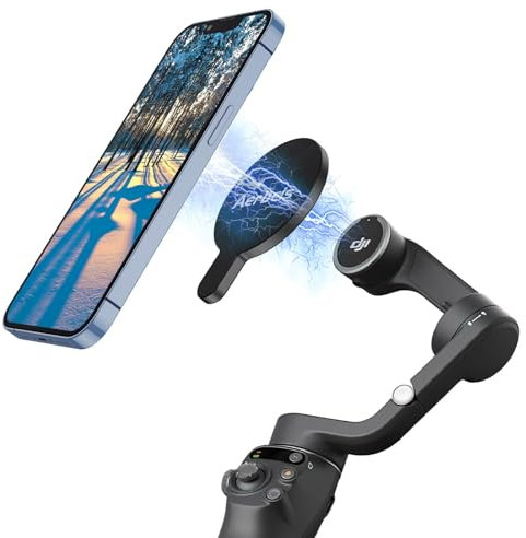Aerbeis Für DJI OM 6 Magsafe Adapterklemme, kompatibel mit Gimbal Stabilisator DJI Osmo Mobile 6, passt auch für DJI OM 5 4 SE