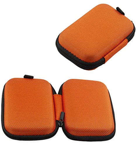 caseroxx Schutz Tasche für Beurer BR 10/60 / 90 Insektenstichheiler, Hard-Cover Reise-Etui zum Transport und zur Aufbewahrung orange