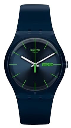 Swatch Montre New Gent Bio SO29N704 BLUE REBEL, bracelet
