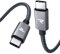RAMPOW USB C auf USB C Kabel, 100W USB C Kabel, iPhone 15 ladekabel Schnellladekabel USB C für MacBook Pro/Air, iPhone15/15 Pro, Samsung Galaxy S23 /S22/S21, iPad Pro, Xiaomi, Sony - Grau/1M
