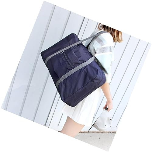 Dunkelblau Packbare Reisetasche Duffel Bag Gepäck Aufbewahrungstasche Sport Fitness Gepäck Tragbare Seesack für Reisen Camping, Farbe A