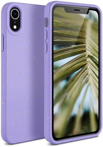 ONEFLOW Sama Sama Case kompatibel mit Apple iPhone XR – Nachhaltige Handyhülle aus Pflanzenfasern, Hülle biologisch abbaubar ohne Plastik, vegan und umweltfreundlich – Lila