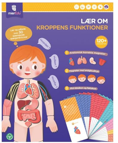 mierEdu - Magnetic Learning Box - All About Body and Emotion (Danish) - (ME097D)