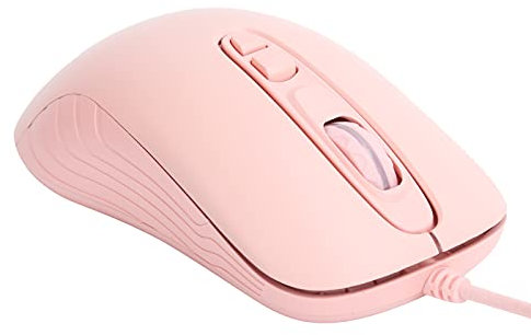 Annadue Souris Filaire Ergonomique, Souris de Bureau USB, Réglage DPI 6 Vitesses (200-10000), 7 Boutons, Souris de Jeu Plug and Play pour Ordinateur Portable PC Tablet (Pink)