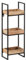 Wohnling Wandregal 27x77x18 cm Mango Massivholz/Metall Hängeregal Industrial, Design Schweberegal Rechteckig, Regal Hängend Wohnzimmer, Tablettregal Wand mit 3 Ablagen & Metallrahmen