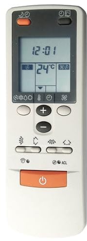 Mando a distancia de repuesto AR-JW19 para climatizadores y bombas de calor Fujitsu, General Fuji también sustituye a los modelos AR-AB9 AR-BB2 AR.DB3 AR-JW2 AR-JW17 AR-HG1 y muchos otros con la misma