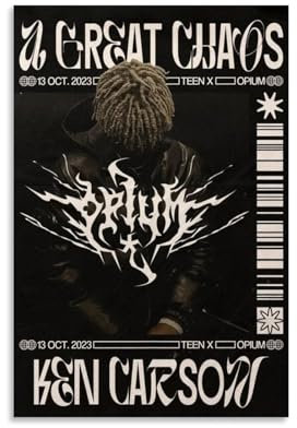 WEIJUNMAOYI Ken Poster, Carson, Musik, Vintage-Leinwand, Malerei, Poster, Wandkunst, Leinwandposter, Raumdekor, 30 x 45 cm, ungerahmter Stil