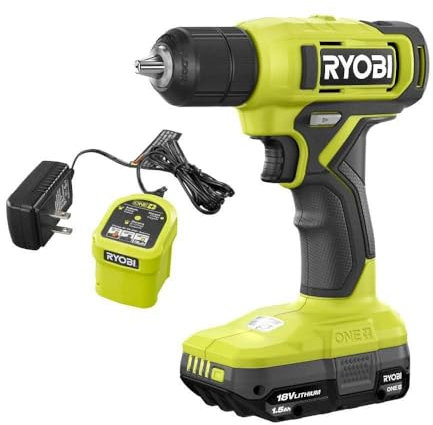 RYOBI - ONE+ 18V Cordless 3/8 in. Drill/Driver Kit with 1.5 Ah Battery and Charger - PCL201K1
