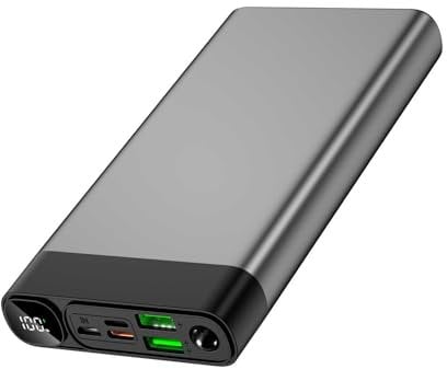 Power Bank Quick Charge 26800mAh, QC3.0 22.5W & USB C PD20W, with LED digital display and mini flashlight, suitable for mobile phone tablet etc