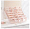 ProCase 3D Floating Frame Münzdisplay Box mit Ständer, Display-Halter mit transparenten Fächern, Schweberahmen für die Aufbewahrung von Schmuck, Medaillen, Münzen -6 Tier Rosa