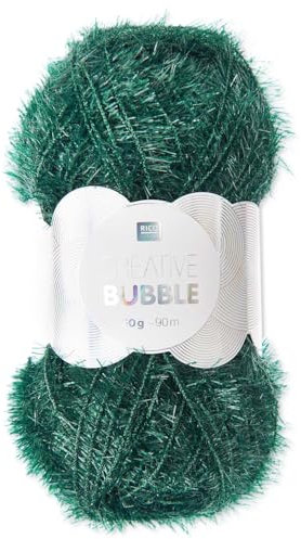 Frida's Wollhaus Rico Design 50 g Creative Bubble Schwammgarn Wolle Stricken Häkeln 57 Farben (046 | Blatt)