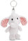 NICI Schlüsselanhänger Love Elefant hellgrau 10cm grau - Plüsch-Begleiter Kuscheltieranhänger mit Schlüsselring für Schlüsselband, Schlüsselbund & Schlüsselhalter