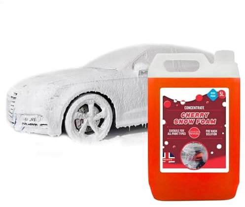 Extremely Powerful Formula Heavy Duty 5 Litre Concentrated Cherry Snow Foam Suitable For All Paint Types (1)