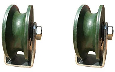 Puleggia, ruota con scanalatura a U, Ruota con scanalatura a U,Ruota in ghisa for carichi pesanti,Rullo for porta scorrevole,Capacità di carico di 300 kg,per binari invertiti con tubi tondi,macchine i