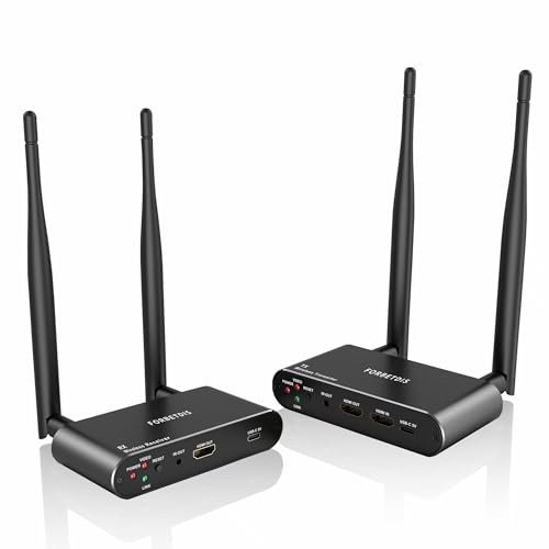 JM200PRO JM200PRO - Trasmettitore e ricevitore HDMI wireless 4K, 300 m, kit di estensione HDMI 5G 4K a 30 Hz, per lo streaming di video audio da laptop, PC, decoder via cavo a proiettore HDTV monitor