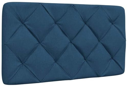 vidaXL Kopfteil-Kissen Blau 80 cm Stoff, Kopfteilkissen, Kopfkissen, Lesekissen, Kopfteilpolster, Rückenkissen, Kissen-Kopfteil, Kopfteil Polster