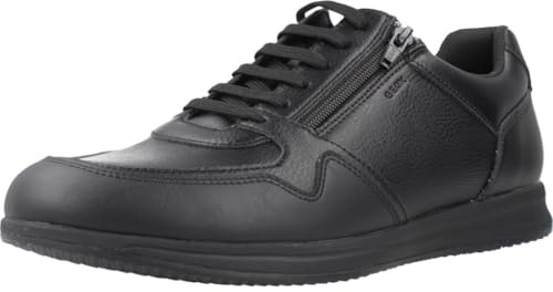 Geox Men's U Avery Trainers, Black, 7 UK