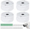 4 Stücke Wasserdichte Anschlussdose für Überwachungskamera, Anschlussdose Universal für Dome-Kamera, Kamera-Anschlussdose, Überwachungskamera-Montagebox, Universal Abzweigdose Überwachungskameras