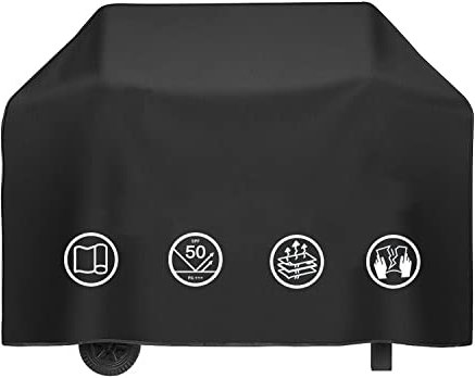 BBQ Covers, Gas Barbecue Cover Waterproof Gas Grill Cover Outdoor Covers for BBQ, Gas Grill BBQ Protection Windproof, Dust Protection, Rip-proof & UV Protection with Storage Bag - 165x61x112cm