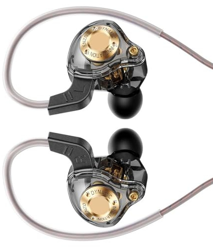 Ear Headphones Durability, Wired Earbuds Compatible Earphones with Sound and Noise Isolating Earphones for Gaming and Music Lovers