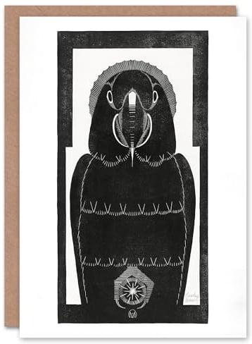 Artery8 Samuel J De Mesquita Art Card Stylised Ara Macaw Parrot