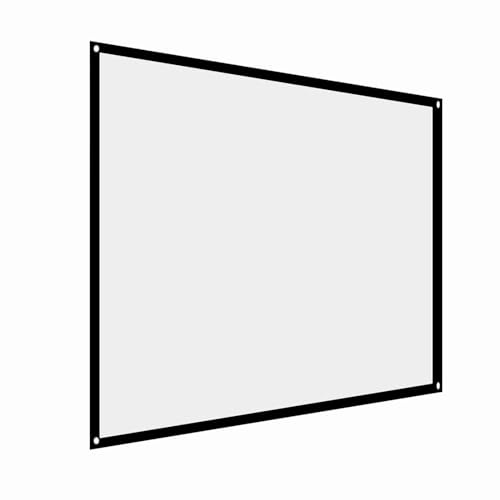 Picysa Christmas Halloween Fabric Rear Projection Screen Window Projection White Projector Screen Sheet Portable Foldable Noncrease Projector Curtain 4:3 (60 inches)