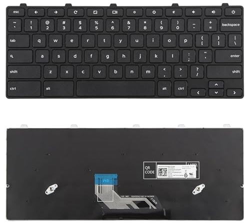 PC Laptop Replacement Parts US Version Laptop Keyboard with Power Button for Dell Chromebook 11 3180 3189 3190 3380 3300 3310 Accessories