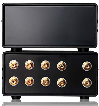 Nobsound Stereo 1-IN-4-OUT RCA Audio Splitter/Switcher Selector Passive Preamp
