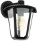 EGLO Außen-Wandlampe Monreale, 1 flammige Außenleuchte, Wandleuchte aus Aluguss und Kunststoff, Farbe: Schwarz, Fassung: E27, IP44
