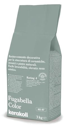 Kerakoll FUGABELLA COLOR KK47 stucco resina cemento decorativa piastrelle ceramiche mosaici e pietre naturali 3 KG