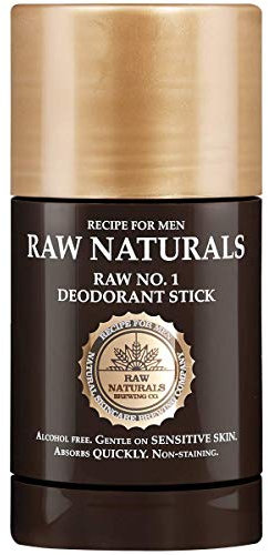 Raw Naturals RAW No.1 Deodorant für Männer | Alkoholfreies Herren Deodorant | Hautfreundlich, langanhaltend und sanfte Geruchskontrolle | Naturprodukt aus Ihrer lokalen schwedischen
