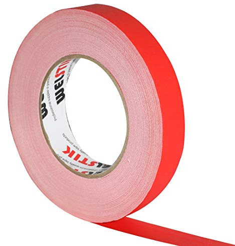 WELSTIK gewebeverstärktes & wasserfestes Gewebeband Klebeband Rot Gewebebänder 25MM * 30,2M Gaffaband Mattes Stoffband