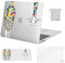 MOSISO Compatible with MacBook Air 13 inch Case 2021-2018 A2337 M1 A2179 A1932 Retina Display with Touch ID, Plastic Giraffe Hard Shell &Keyboard Cover &Screen Protector &Storage Bag, Transparent