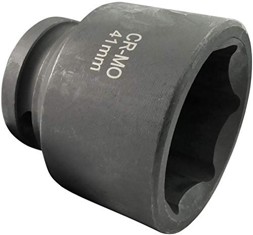 Aerzetix - C45060 - Douille à Percussion - Embout de Vissage - Courte - 3/4x41mm - pour Clé à Choc/Cliquet Manuelle/Pneumatique - Corps Cylindrique - Hexagonale/6 Pans Allen - en Acier CR-MO - Noir