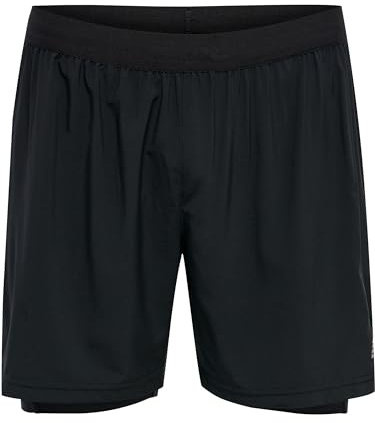 Newline Men's Men CORE 2-IN-1 Shorts, Schwarz, 2XL
