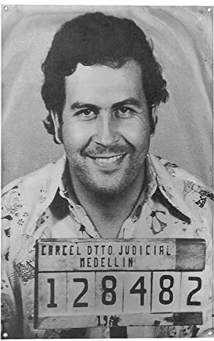 Banger – Pablo Escobar Columbian Drug Lord Tasse Shot King of Cocaine, motivierend, inspirierend, für Büro, Fitnessstudio, Wohnheim, Wanddekoration, Design auf einer 90 x 150 cm großen Flagge mit 4