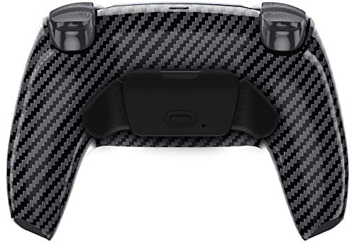 eXtremeRate Graphit-Kohlefaser-Muster Rise 2.0 Remap-Kit für PS5-Controller BDM-010 BDM-020, Upgrade-Board und neu gestaltete Rückschale und Rücktasten, Controller Nicht im Lieferumfang enthalten