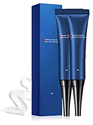2PCS Dermamen Peptide Depuffing Eye Gel, Anti-Aging Augencreme für das Gesicht, Anti-Falten und Volumen, Regenerierende Augencreme gegen Augenringe und Schwellungen, Anti-Aging Augencreme